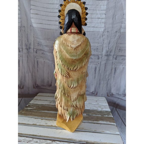 Chief Indian decor Thanksgiving fall home - Picture 6 of 7